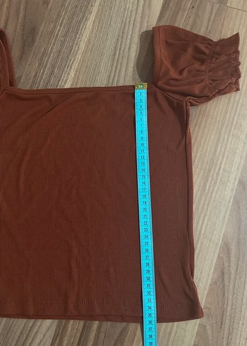 Kahverengi bluz - Görsel 6