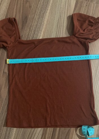 Kahverengi bluz - Görsel 5