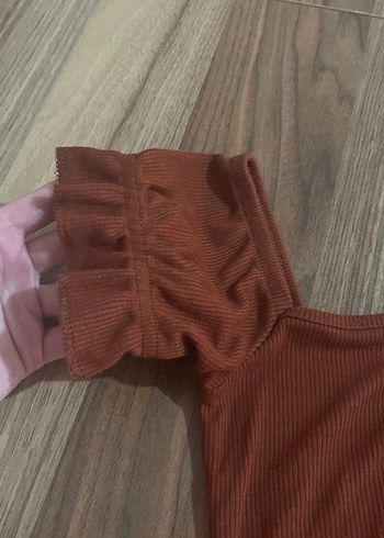 Kahverengi bluz - Görsel 4