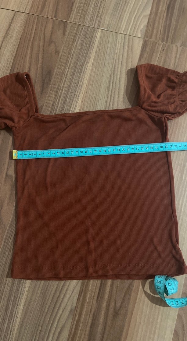 Kahverengi bluz - Görsel 5