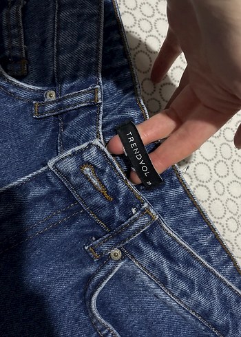 Mavi Kot Şort - Görsel 3