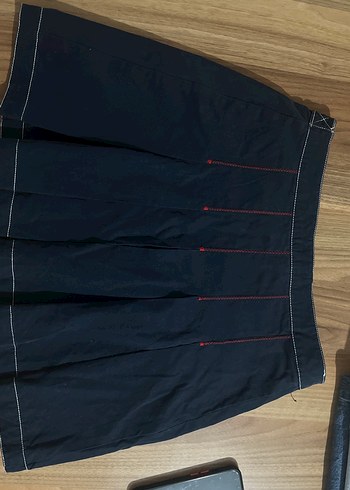 Lacivert Kadın Midi Mini Etek - Görsel 4