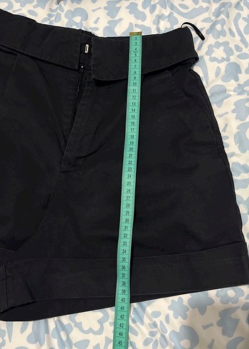 Siyah Rahat Kesim şort - Görsel 6