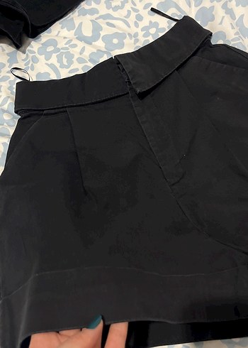 Siyah Rahat Kesim şort - Görsel 2