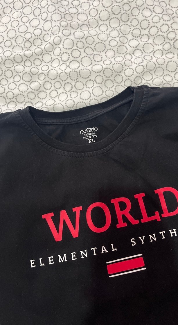 Siyah Baskılı Erkek Tişört - Görsel 3