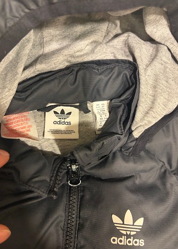 Adidas Erkek Çocuk Siyah Fermuarlı Koyu Mont - Görsel 3