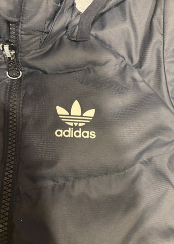Adidas Erkek Çocuk Siyah Fermuarlı Koyu Mont - Görsel 4