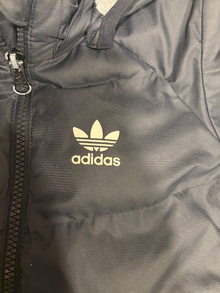 Adidas Erkek Çocuk Siyah Fermuarlı Koyu Mont - Görsel 4
