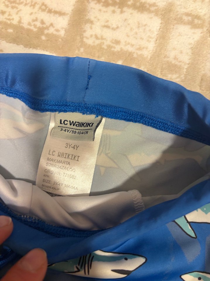 Mavi Köpekbalığı Desenli Erkek Çocuk Mayo - Görsel 2