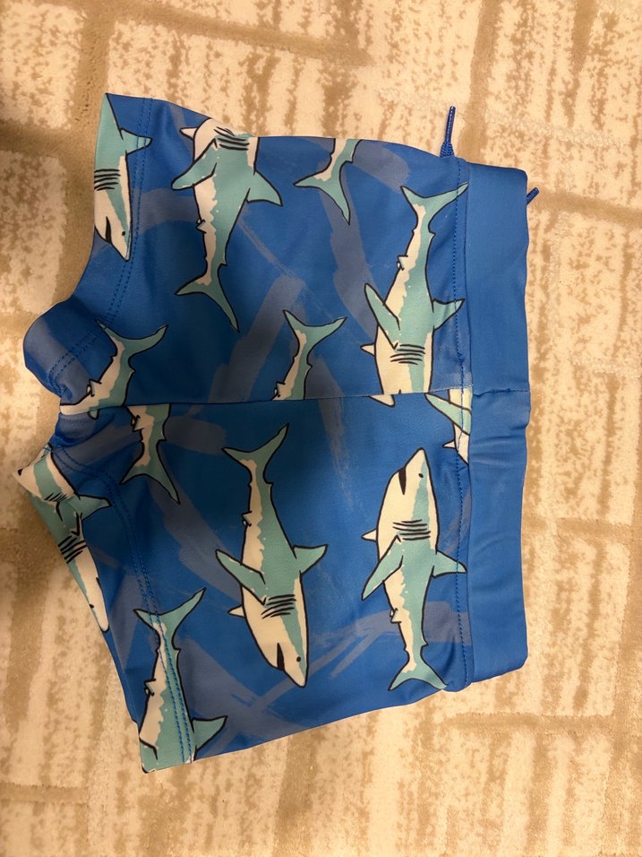 Mavi Köpekbalığı Desenli Erkek Çocuk Mayo - Görsel 3