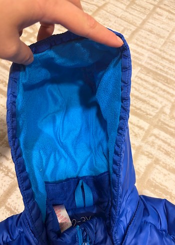 Adidas Erkek Çocuk Parlak Mavi Kapüşonlu Fermuarlı Ceket - Görsel 5