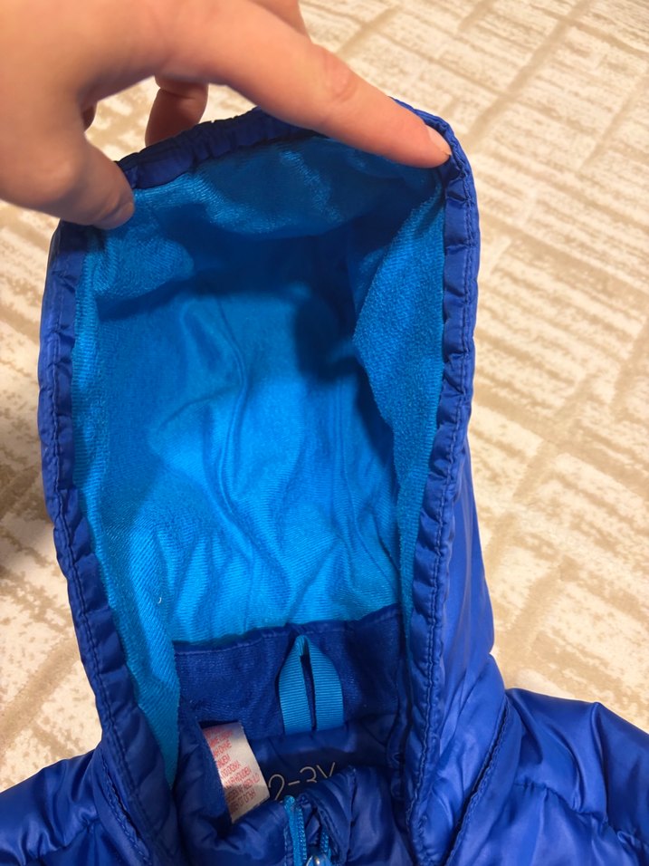 Adidas Erkek Çocuk Parlak Mavi Kapüşonlu Fermuarlı Ceket - Görsel 5