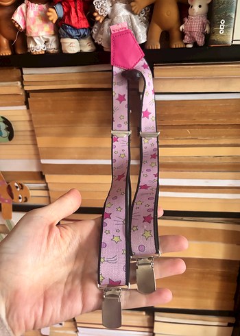  Beden pembe Renk Pembe Bağcıklı Çocuk Askısı