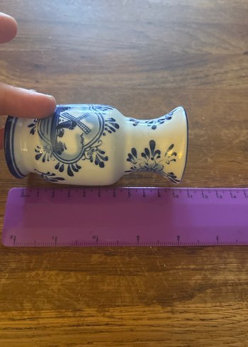 American Vintage Açık Mavi Seramik Vazo