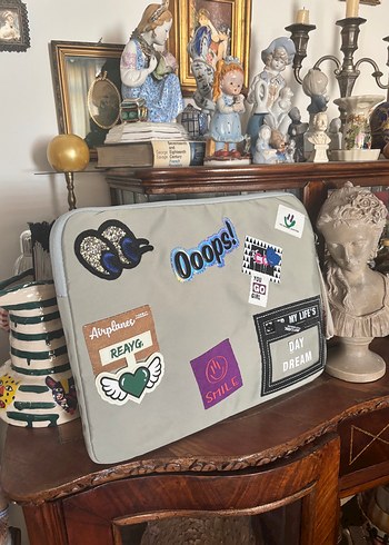 Gri Kadın Laptop Çantası