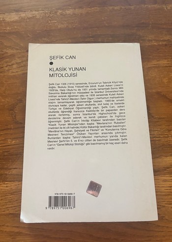 Beden Sefik Can Klasik Yunan Mitolojisi Kitabı