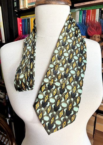 American Vintage Retro Geometrik Kravat