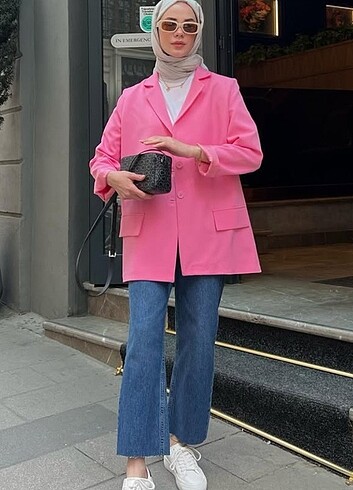 Diğer Modaaksa Pembe blazer ceket