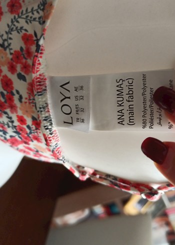 Çiçek Desenli Düğmeli Bohem Bikini Üstü - Görsel 5