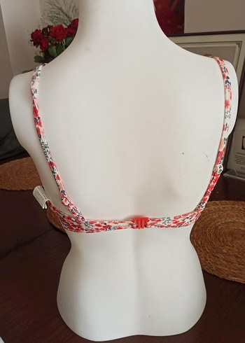 Çiçek Desenli Düğmeli Bohem Bikini Üstü - Görsel 3