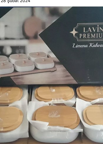 Bambu Kapaklı Beyaz Mutfak Saklama Kabı Seti - Görsel 2