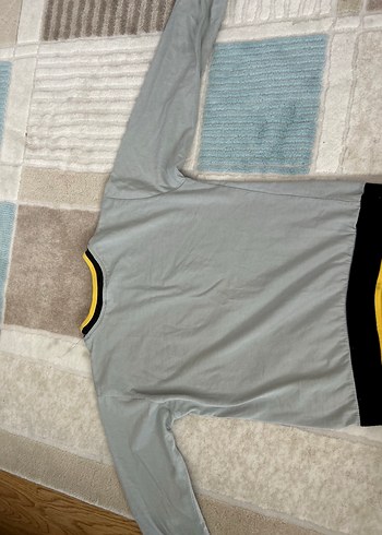 6 Yaş Beden Gri Baskılı Fermuarlı Erkek Sweatshirt