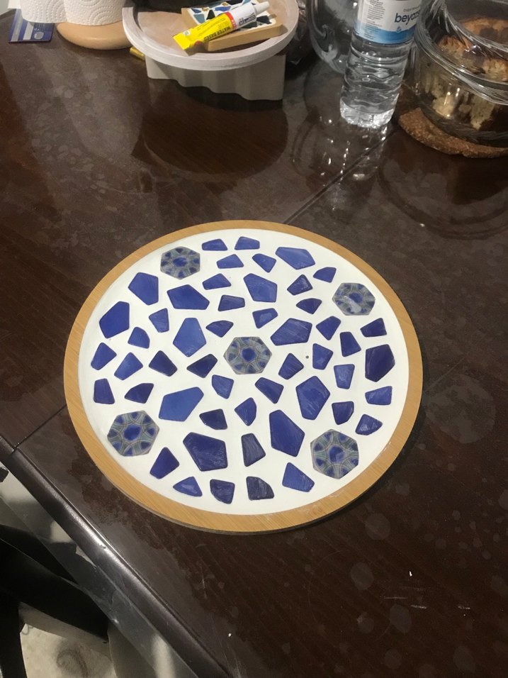 Mavi Soyut Bohem Sunumluk - Görsel 2