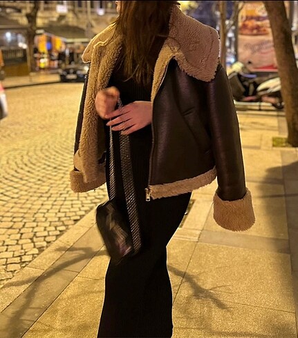Zara Zara Suni Kürklü Ceket