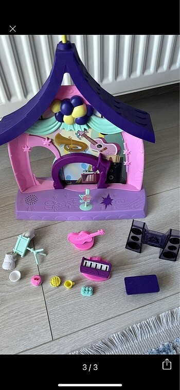  Beden My little pony pink pie müzik evi