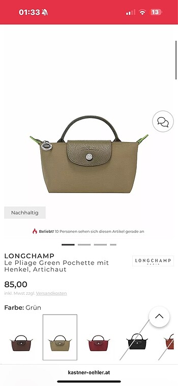 Longchamp le Pliage xs