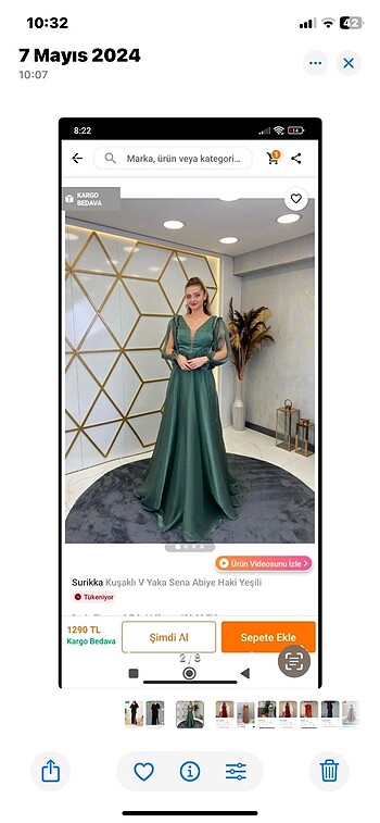Yeşil elbise