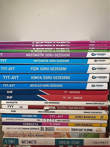 tyt-ayt 9-10. sınıf kitaplar