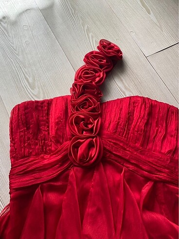 Kırmızı Elbise Abiye Düğün Nişan Kına Gecesi Mezuniyet - Görsel 2