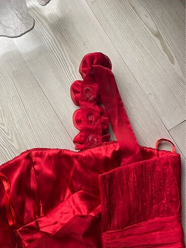 Kırmızı Elbise Abiye Düğün Nişan Kına Gecesi Mezuniyet - Görsel 6