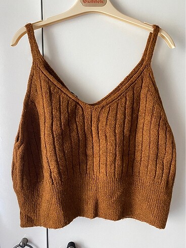 m Beden kahverengi Renk Defacto Bluz Crop