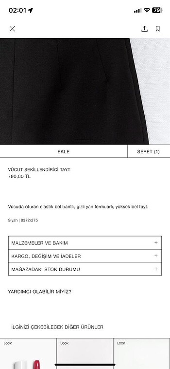 xl Beden Zara tayt