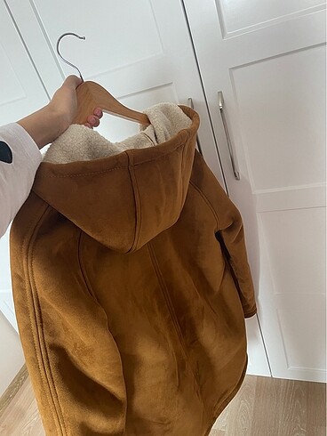 m Beden turuncu Renk Pull bear kaban mont nubuk