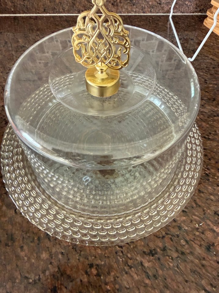 Yılan Desenli Altın Kapaklı Kek Standı - Görsel 2