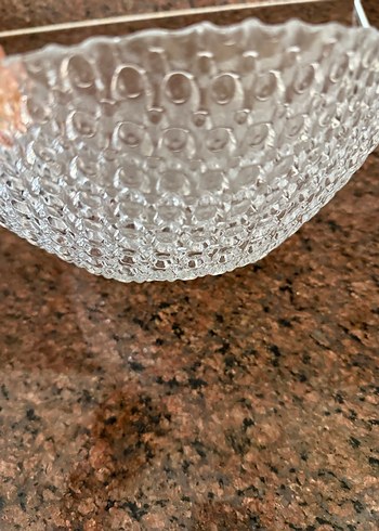 Yılan Desenli Bohem Cam Tabak - Görsel 4