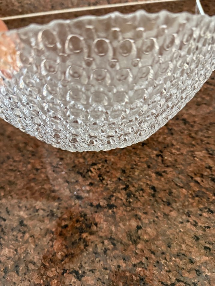 Yılan Desenli Bohem Cam Tabak - Görsel 4