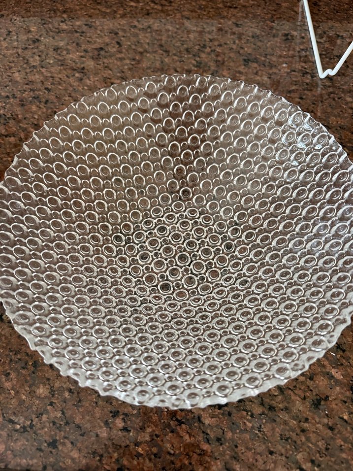 Yılan Desenli Bohem Cam Tabak - Görsel 2