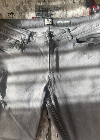 Gri Regular Fit Denim Jean Pantolon - Görsel 3