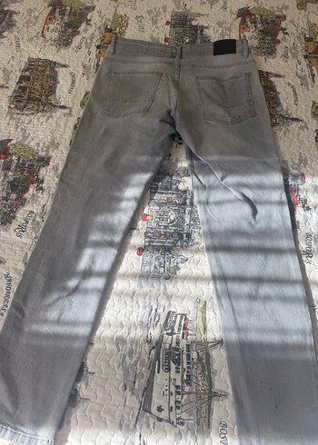 Gri Regular Fit Denim Jean Pantolon - Görsel 2