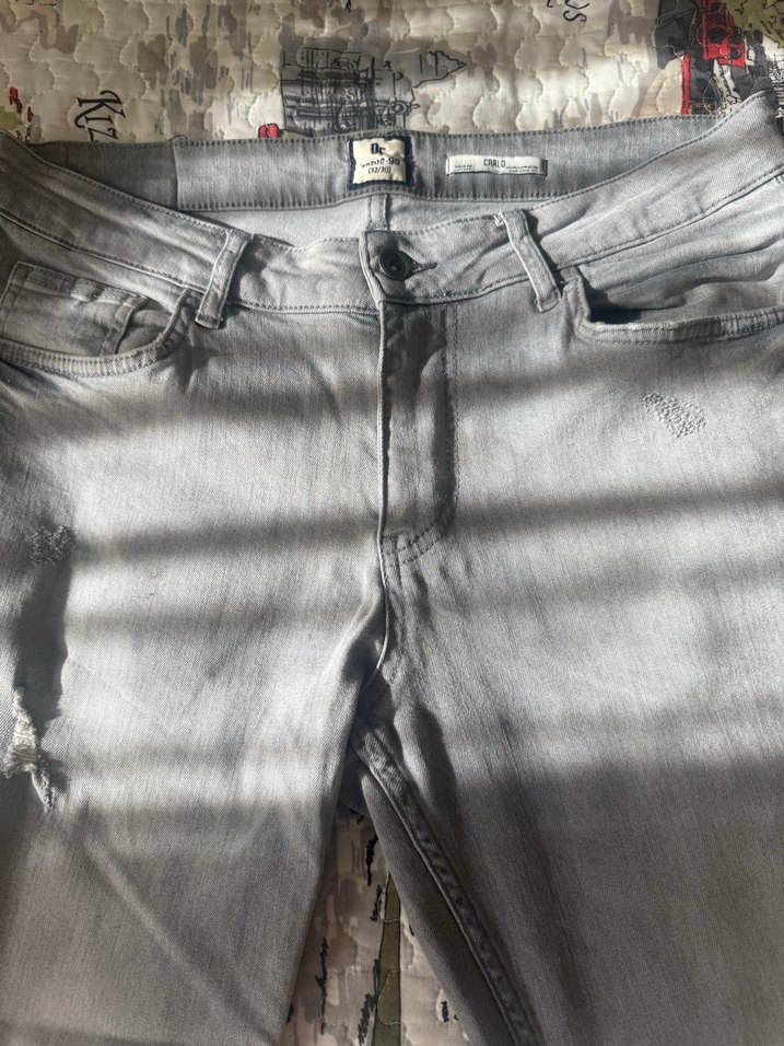 Gri Regular Fit Denim Jean Pantolon - Görsel 3