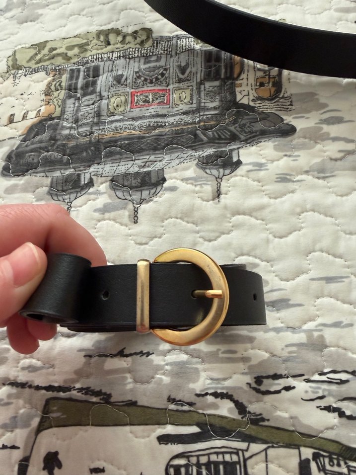 Siyah Deri Tokalı Kadın Kemer - Görsel 2