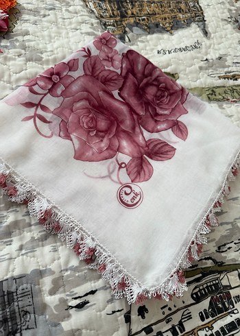 Bordo Dantelli Kadın yazma - Görsel 2