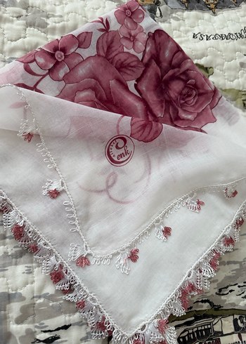 Bordo Dantelli Kadın yazma - Görsel 4