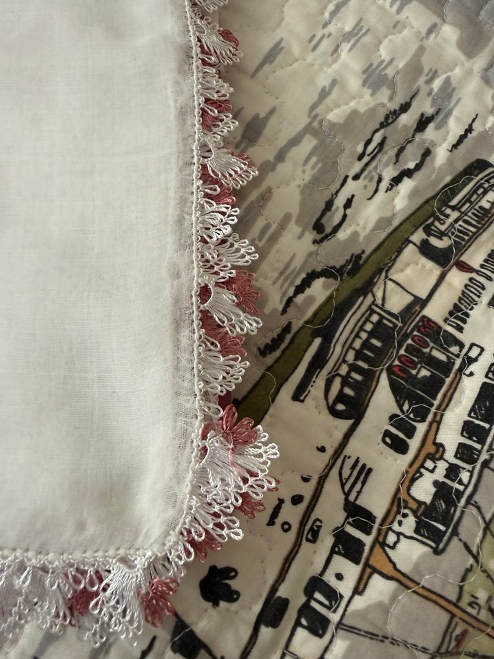 Bordo Dantelli Kadın yazma - Görsel 3