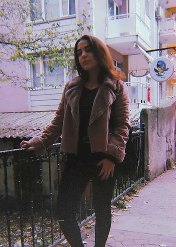 Gri Süet Kadın Ceket - Kürk Detaylı - Görsel 4