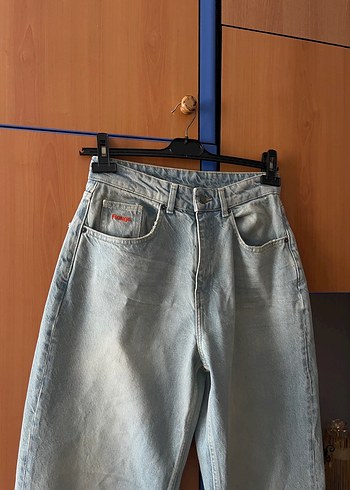 Rahat Kesim Midi Denim Kadın Jean - Görsel 4